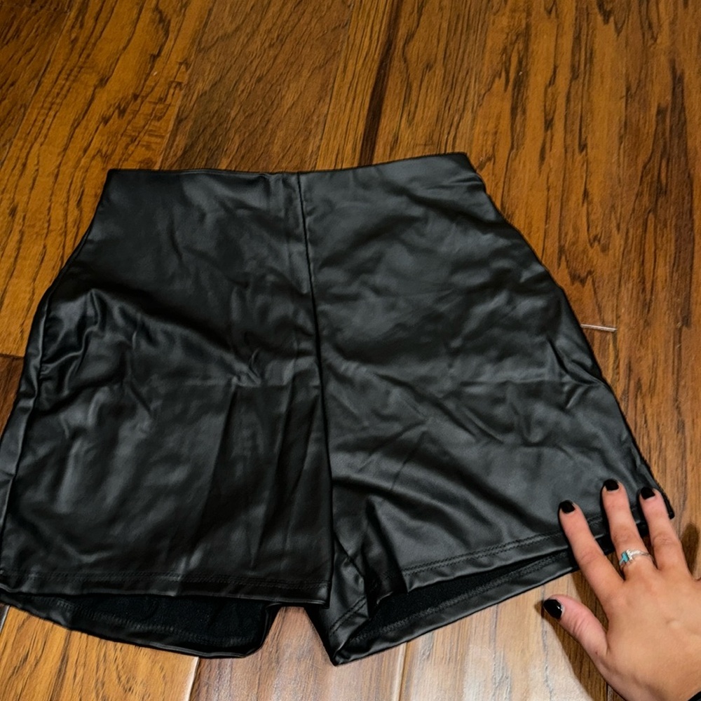 Fashion Love Leather shorts , never worn